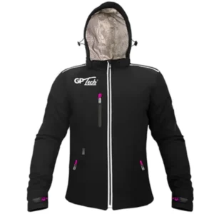 Jaqueta GP TECH Feminina SOFT Preta-Rosa