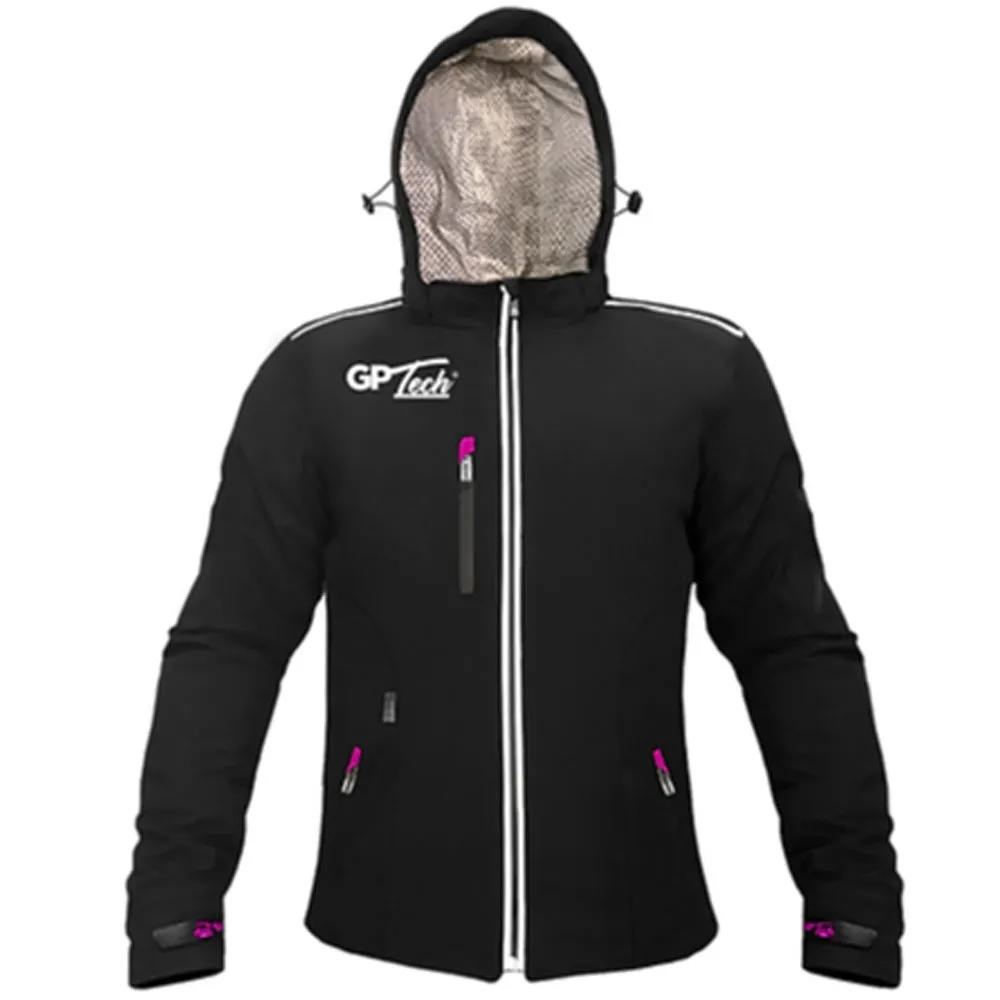 Jaqueta GP TECH Feminina SOFT Preta-Rosa