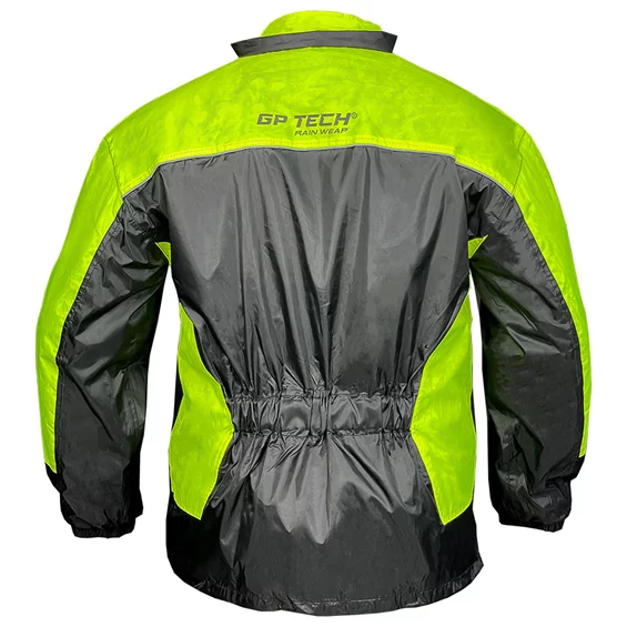 Capa Chuva GP TECH Pioggia NYLON aparela e preta costas jaqueta - vendedor zeus moto center